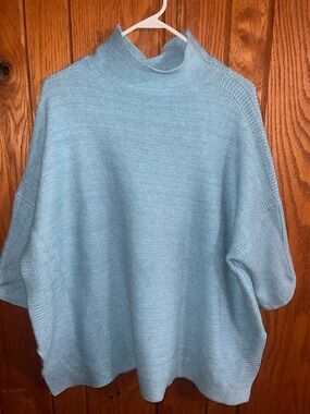 Kerisma Light Blue Cowl Neck Pullover O/S
